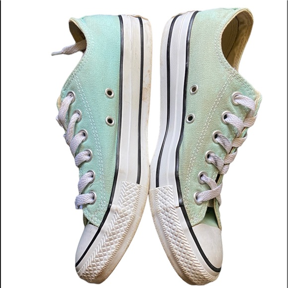 Converse low top light blue, aqua, ice mint color - Picture 7 of 9
